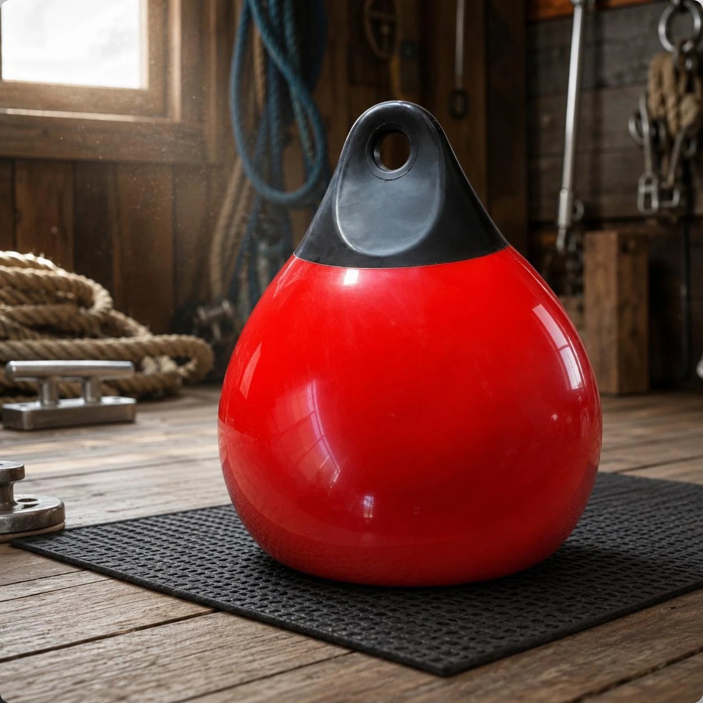 Inflatable Hanging Punching Ball Glossy Two Tone Training Gear Impact Absorbing Heavy Bag for Boxing and Fitness Home Use