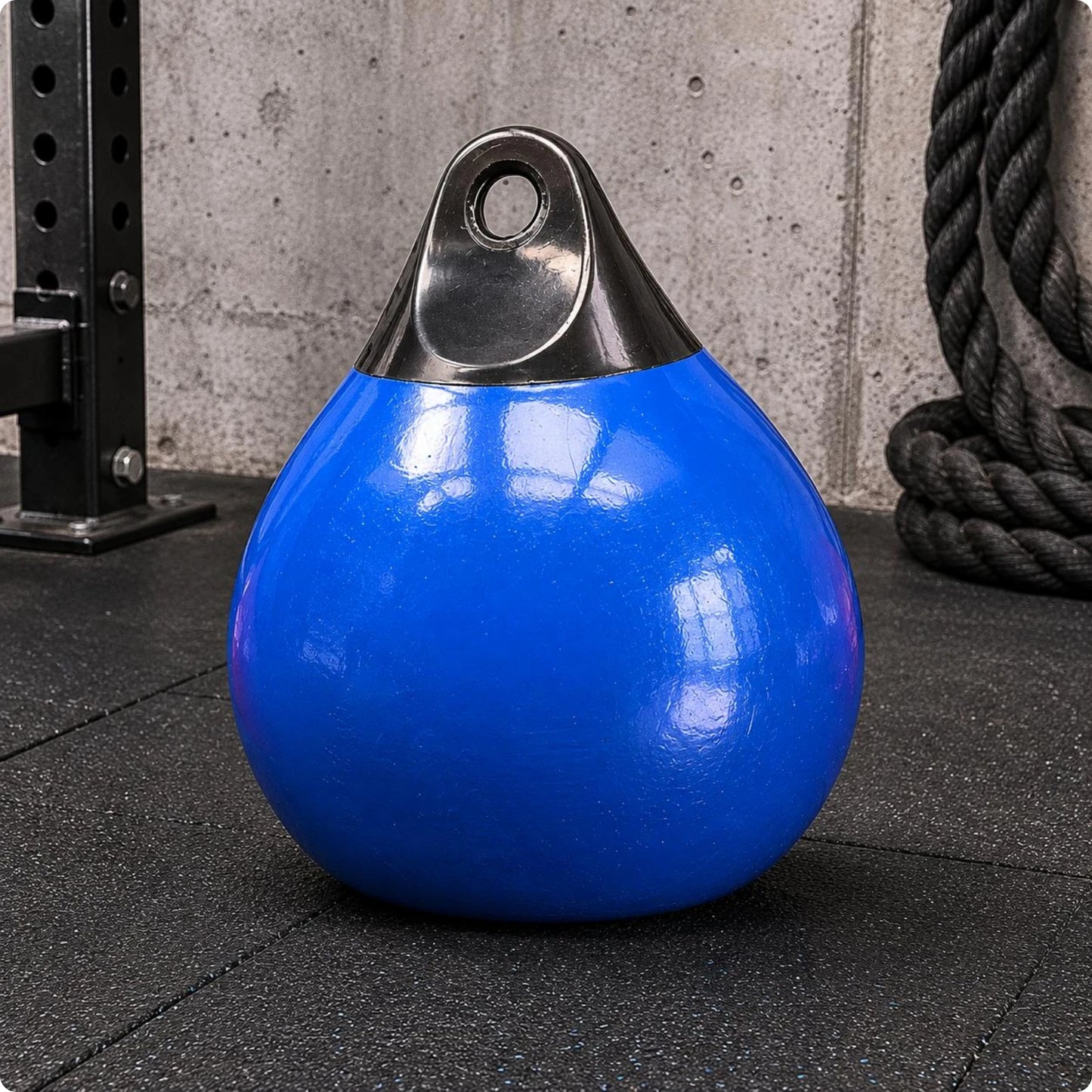 Inflatable Hanging Punching Ball Glossy Two Tone Training Gear Impact Absorbing Heavy Bag for Boxing and Fitness Home Use